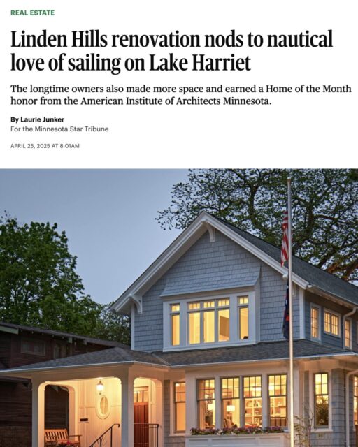 Nice article today in StarTrib in REAL ESTATE section about a whole-home remodel we did in #LindenHills. #AIA Home of the Month honor! Kudos to @tea2architects @gigioliveinteriors @palmerptg @braatencabinets and all who helped create this great home. Photos by @round.three.photography
.
#luxuryhomes #luxuryremodel #luxuryaddition #mplscontractor #twincitiescontractors #dovetail #dovetail_mn #dovetailrenovationinc #dovetailbuilt #lindenhillshomes  #homeofthemonth